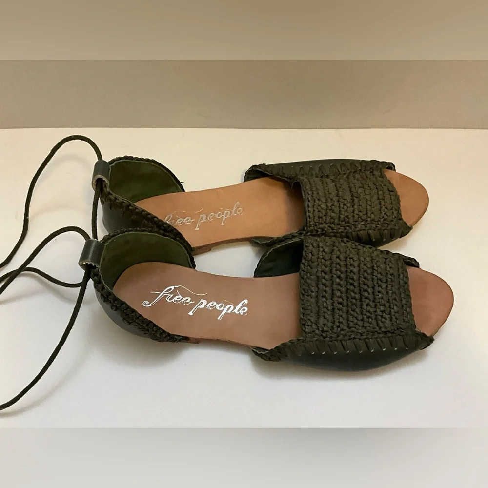 Free People Beaumont woven flat sandals 39 - Picture 8 of 14